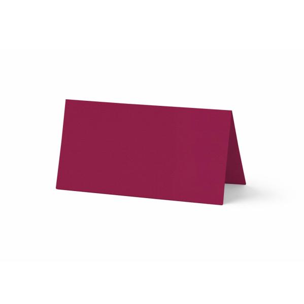 Tischkarte - Platzkarte 9 x 5 cm 200g/m² in struktur brombeere
