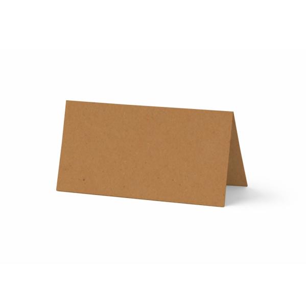 Tischkarte - Platzkarte 9 x 5 cm 220g/m² in kraft braun
