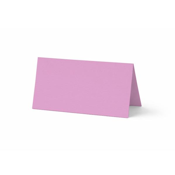 Tischkarte - Platzkarte 9 x 5 cm 210g/m² in struktur blütenrosa