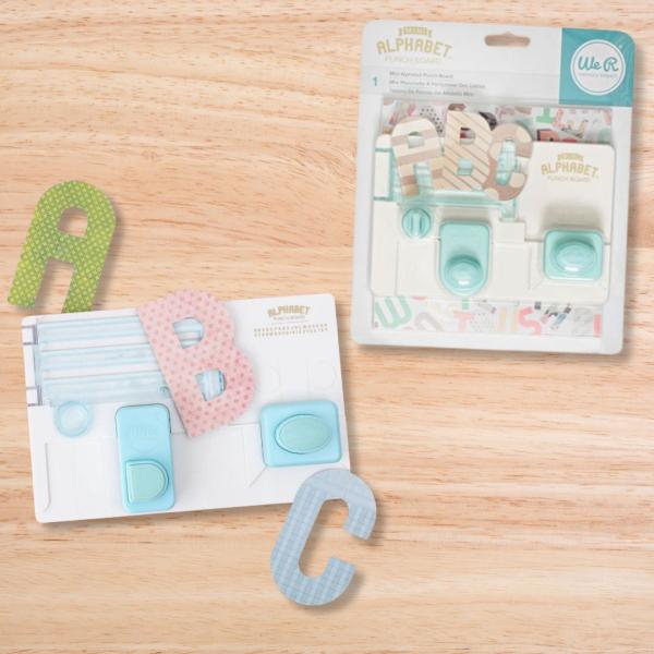 We R Memory Keepers - Punch Board Mini Alphabet