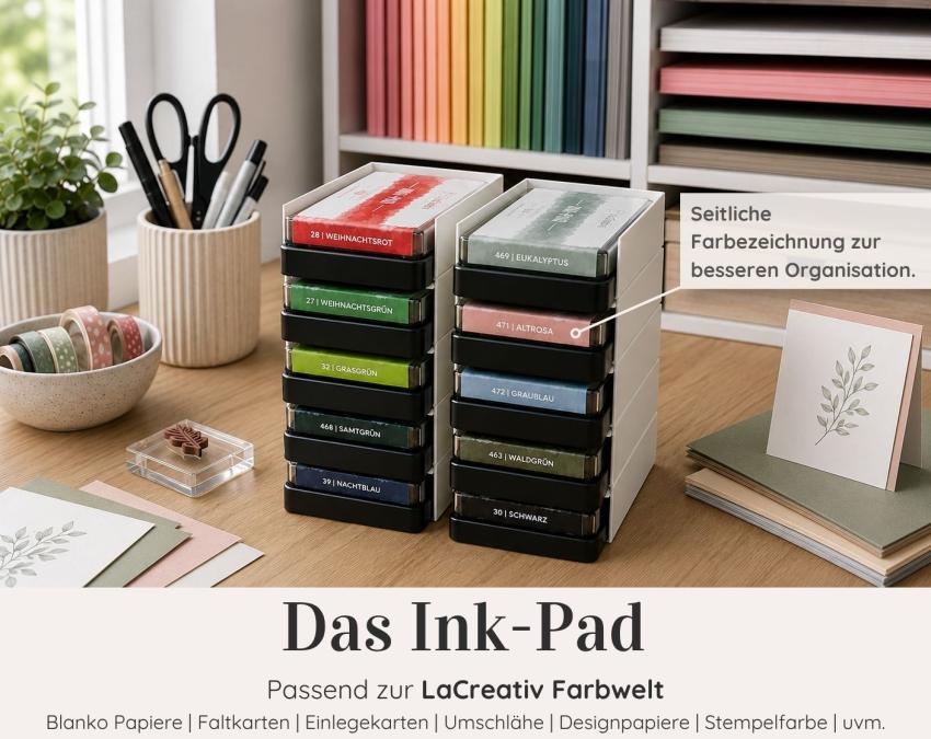 LaCreativ Ink-Pad – Stempelkissen-Set Naturfarben