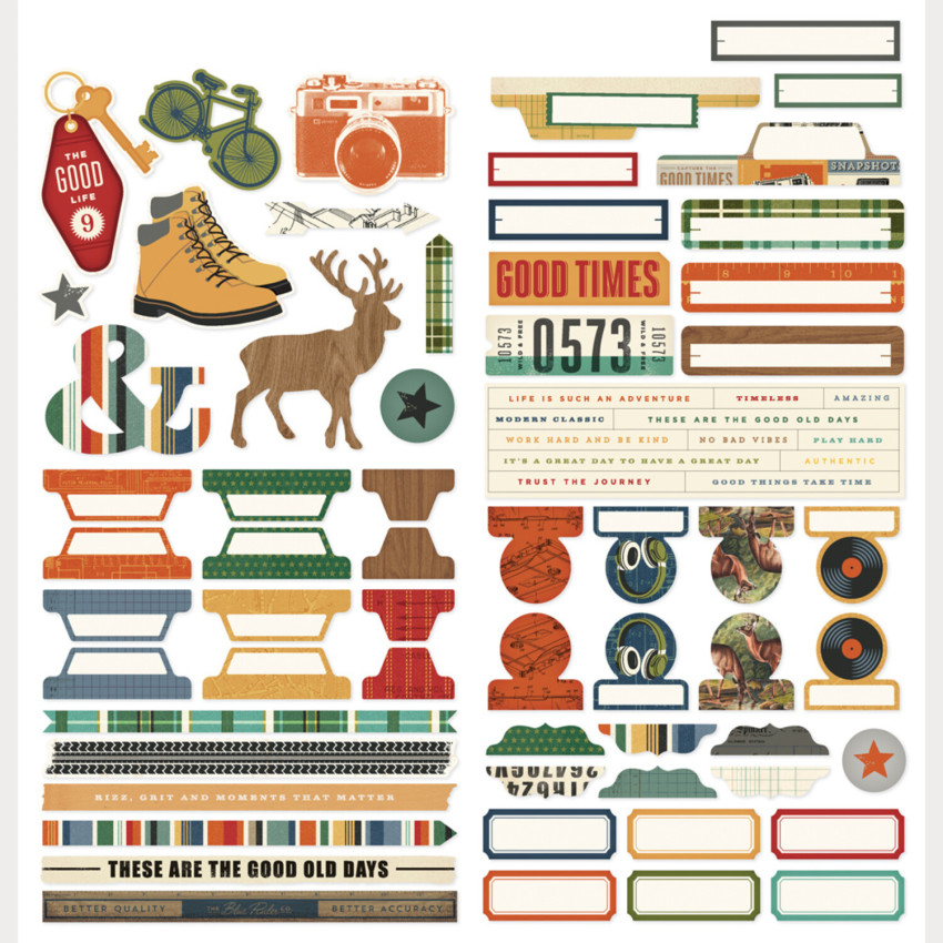 Simple Stories - Aufkleber "Rustic Legend" Cardstock Sticker Basics