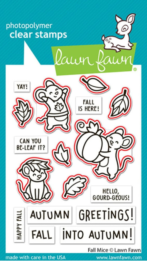 Lawn Fawn - Stanzschablone "Fall Mice" Lawn Cuts Dies