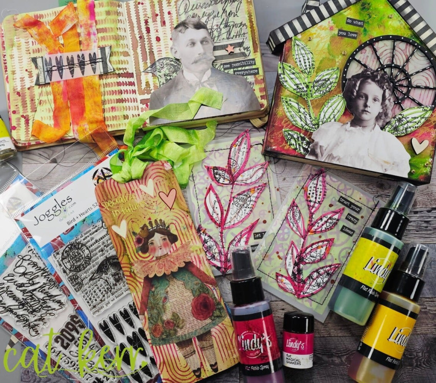 Lindys Stamp Gang - Flat Fabio Spray "Everlasting Brights" 5x59ml - by Cat Kerr