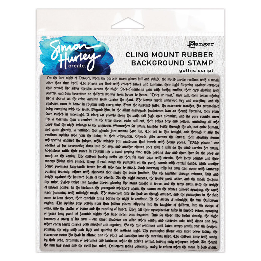 Ranger - Gummistempel by Simon Hurley Create "Gothic Script" Rubber Stamp