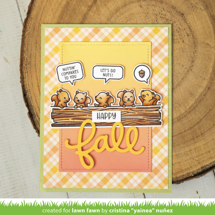 Lawn Fawn - Stempelset "Simply Celebrate Squirrels" Clear Stamp