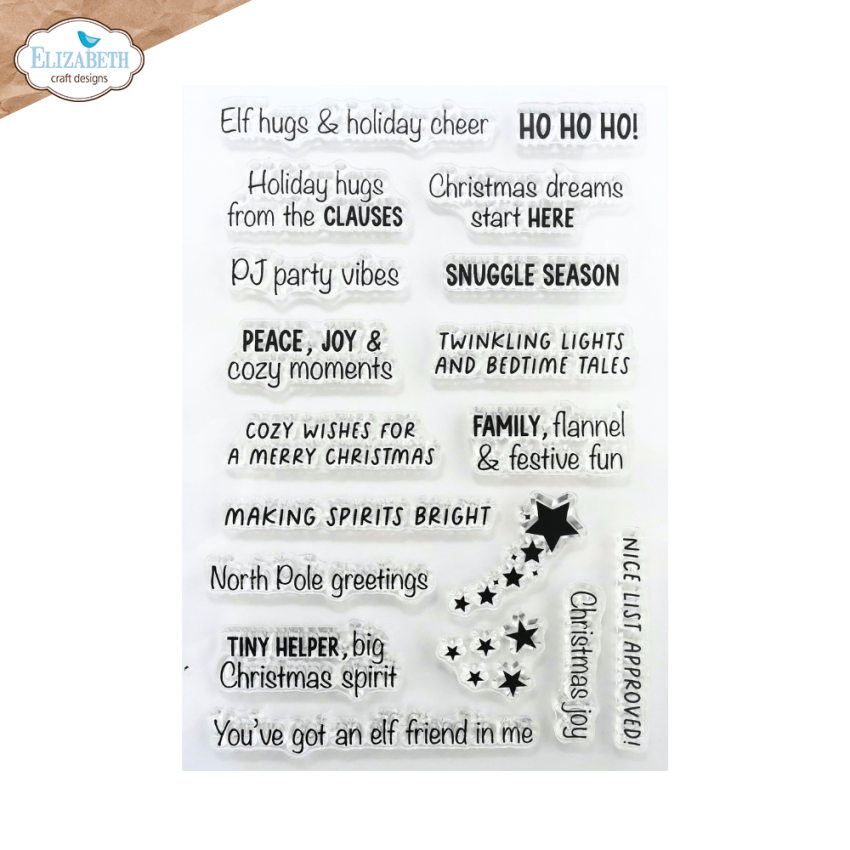 Elizabeth Craft Designs - Stempelset "Snuggle Season Sentiments" Clear Stamps