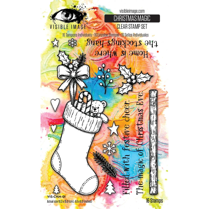 Visible Image - Stempelset 4x6 Inch "Christmas Magic" Clear Stamps by Mark Alexander
