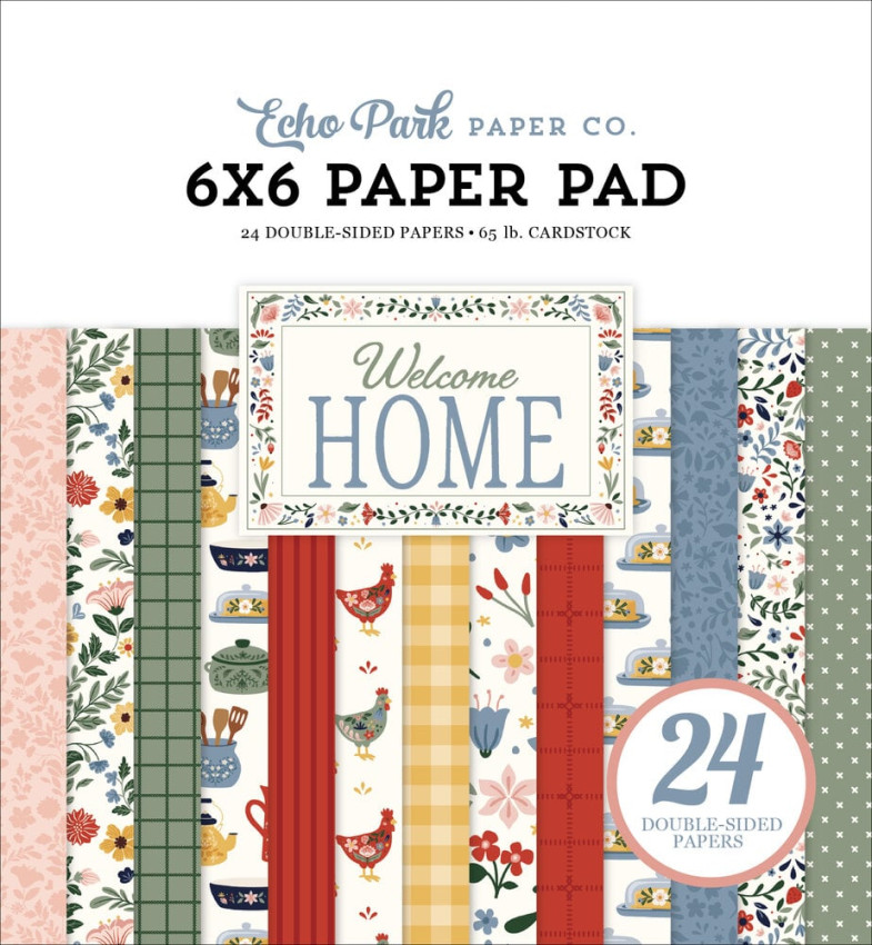 Echo Park - Designpapier "Welcome Home" Paper Pack 6x6 Inch - 24 Bogen