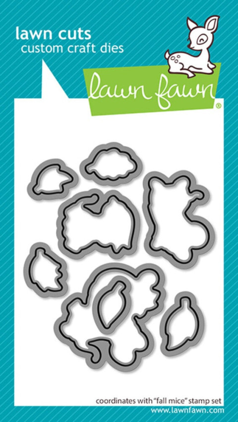Lawn Fawn - Stanzschablone "Fall Mice" Lawn Cuts Dies