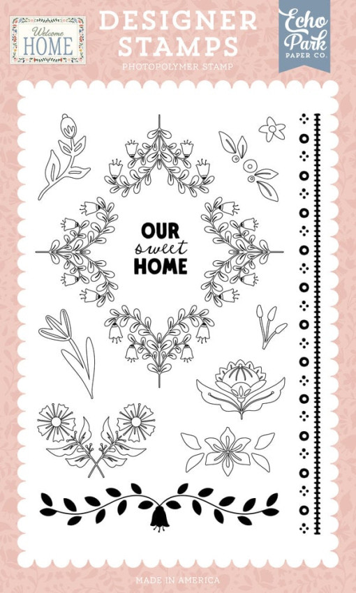 Echo Park - Stempelset "Our Sweet Home" Clear Stamps - Welcome Home