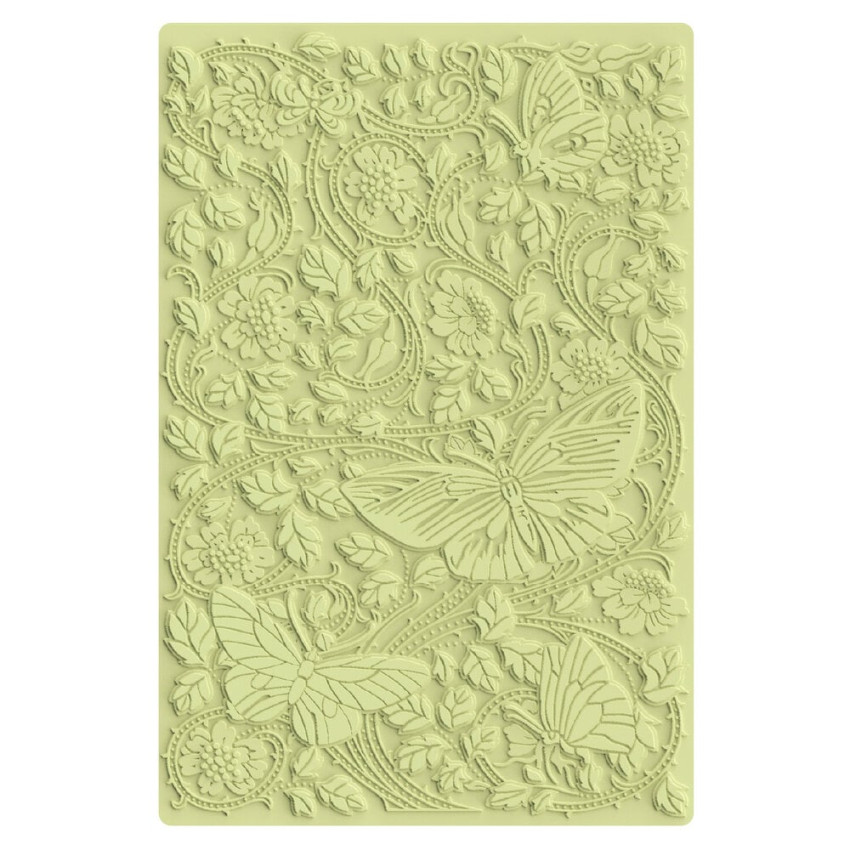 Sizzix - Multi-Level Prägefolder "Nouveau Butterfly" Embossing Folder A6 - Design by Willow Wolfe