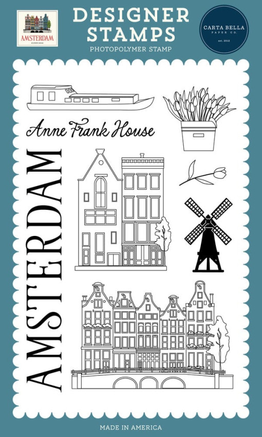 Carta Bella - Stempelset "Designer Set" Clear Stamps - Amsterdam