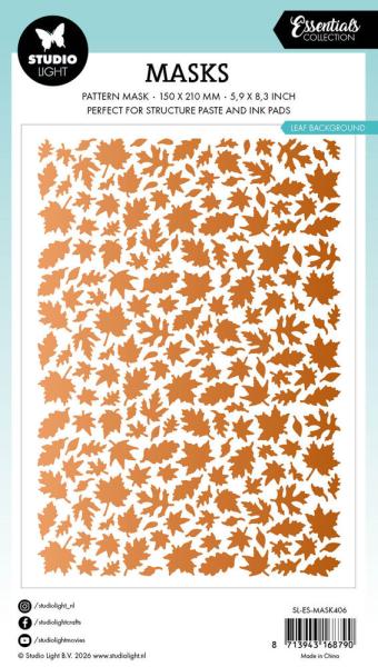 Studio Light - Schablone "Leaves Background" Essentials Mask Stencil