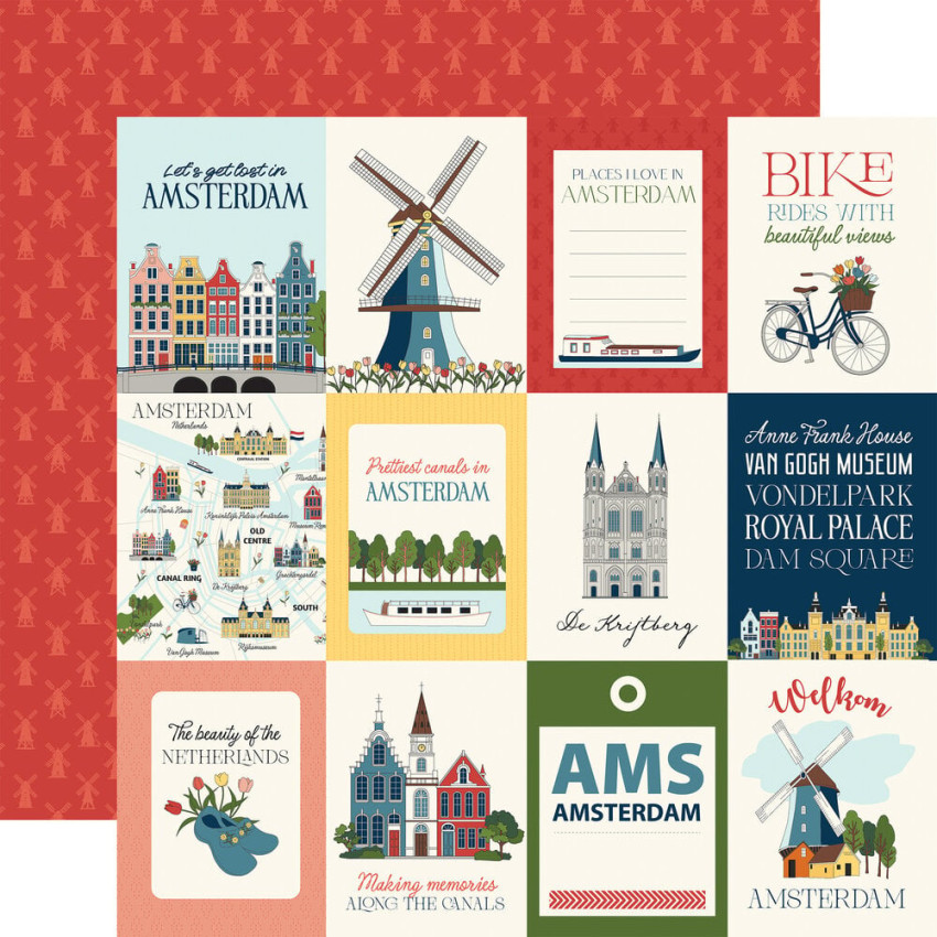 Carta Bella - Designpapier "Amsterdam" Collection Kit 12x12 Inch - 12 Bogen
