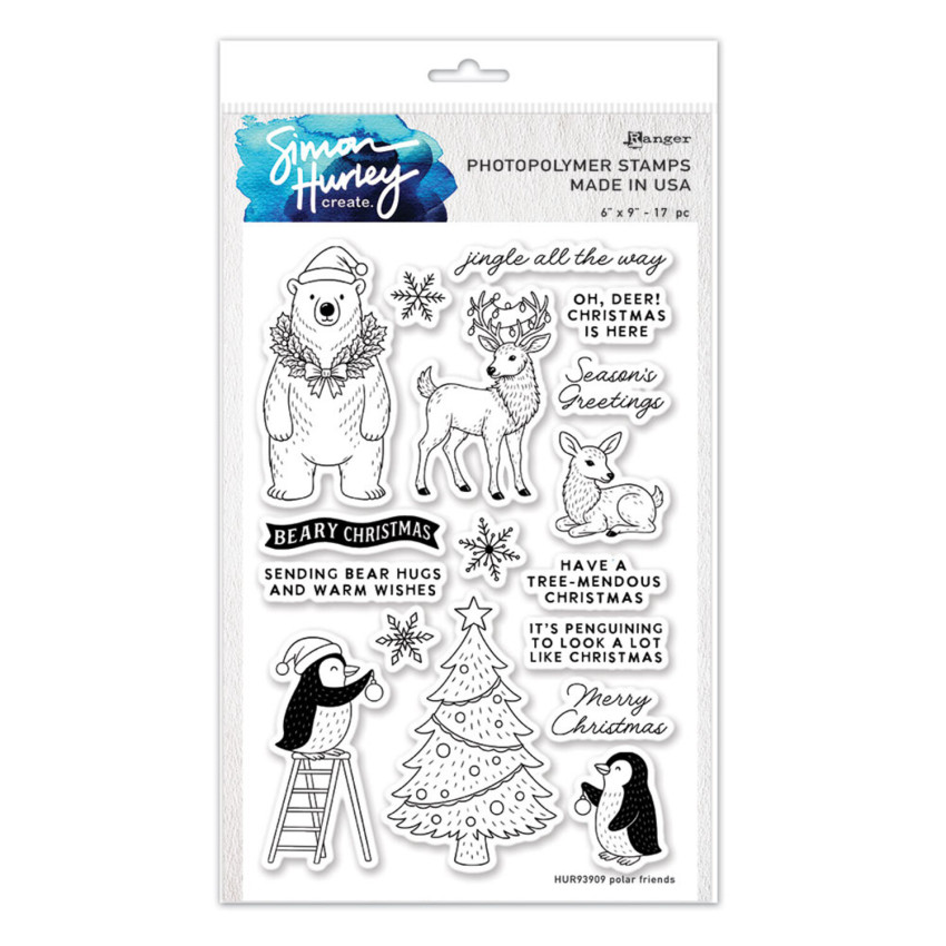 Ranger - Stempelset by Simon Hurley Create "Polar Friends" Clear Stamps - Photopolymer Stempel