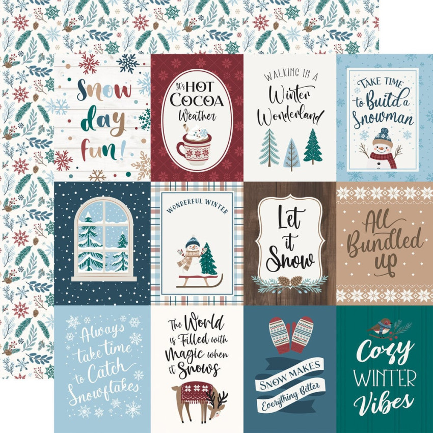 Echo Park - Designpapier "Wonderful Winter Days" Collection Kit 12x12 Inch - 12 Bogen