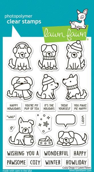 Lawn Fawn - Stempelset "Cozy Dogs" Clear Stamp