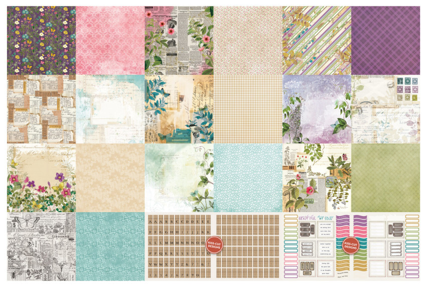 Arden Creative Studio - Designpapier "Garden Chronicles" by Katie Pertiet Paper Pack 12x12 Inch - 12 Bogen