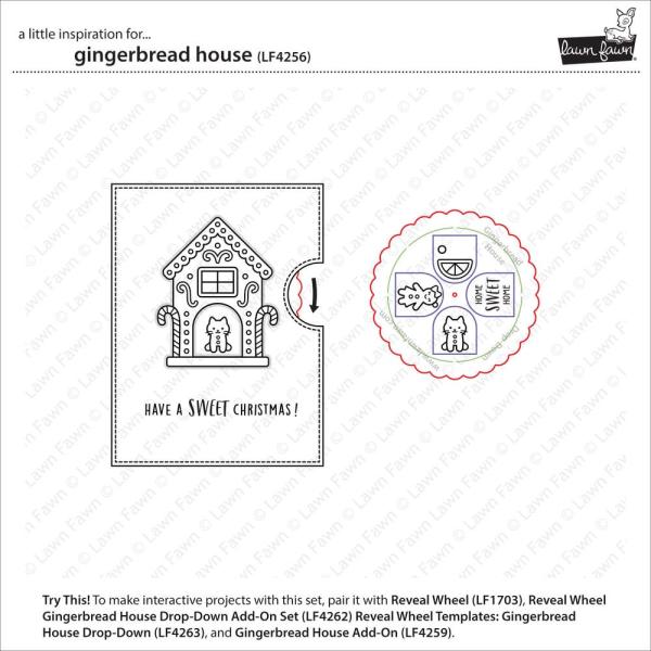 Lawn Fawn - Stempelset "Gingerbread House" Clear Stamp