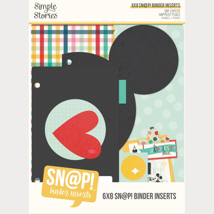Simple Stories - Say Cheese Happiest Place 6x8 Inch - SN@P! Binder Inserts 6x8 Inch
