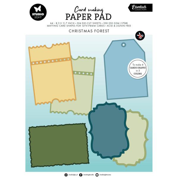 Studio Light - Card Shapes "Christmas Forest" für Karten 127x178mm