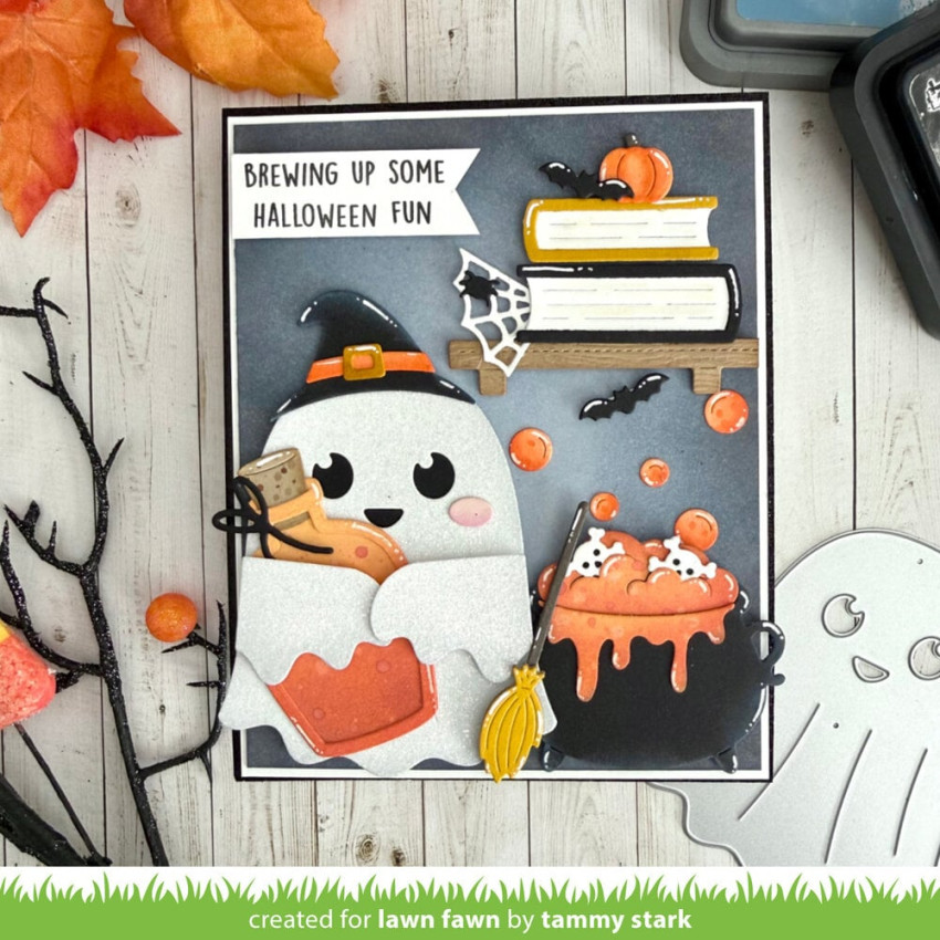 Lawn Fawn - Stanzschablone "Big Hugs Ghost" Lawn Cuts Dies