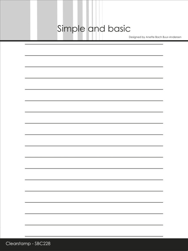 Simple and Basic - Stempel A6 "Lines" Clear Stamps