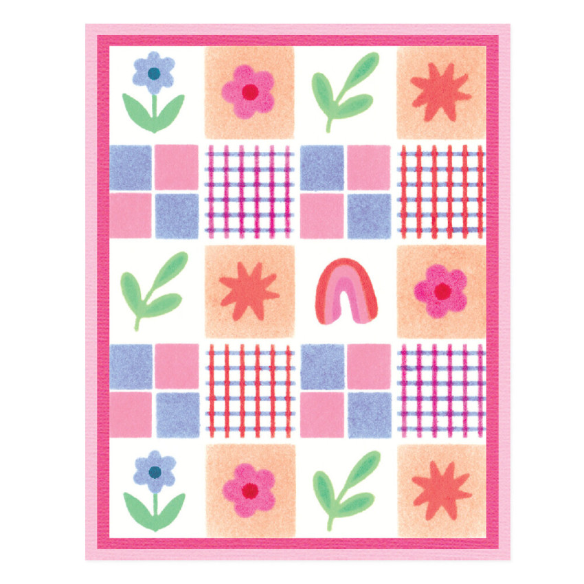 Sizzix - Schablone "Flowers & Stripe Pattern" Stencil Design by Letters by Shells