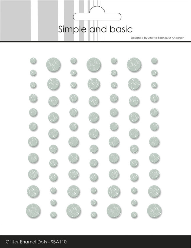 Simple and Basic - Glitter Enamel Dots "Eucalyptus"