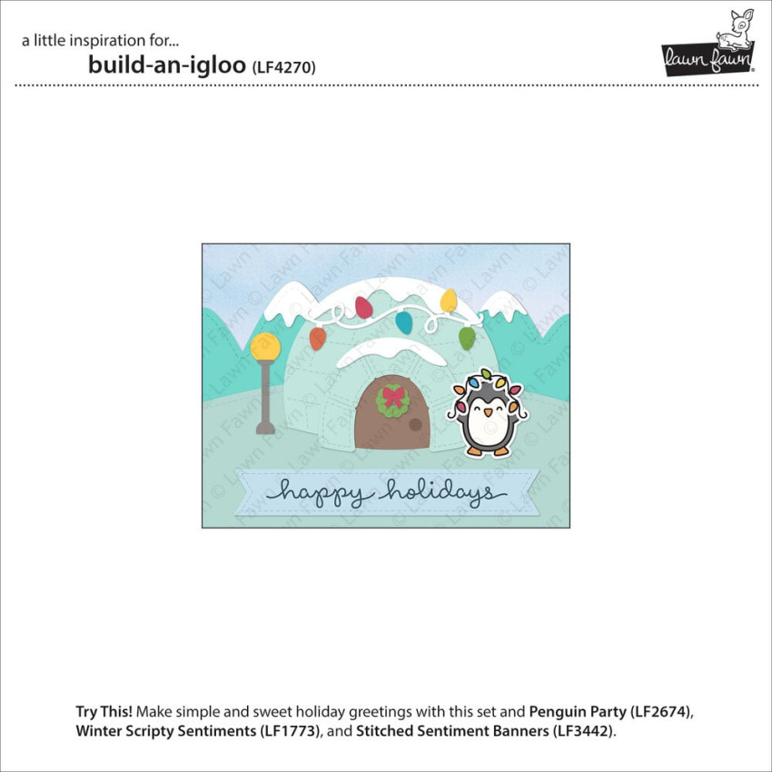 Lawn Fawn - Stanzschablone "Build-An-Igloo" Lawn Cuts Dies