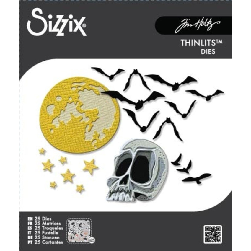 Sizzix - Stanzschablone "Vault Moonlight Scare" Thinlits Craft Dies by Tim Holtz