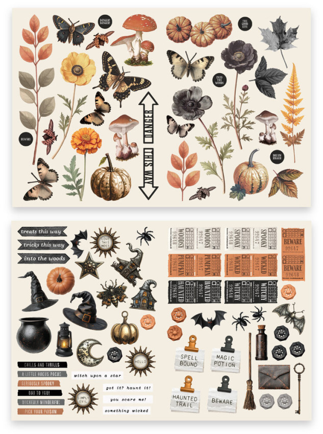 Arden Creative Studio - Stanzteile "Wicked Woods" by Katie Pertiet Laser Cuts