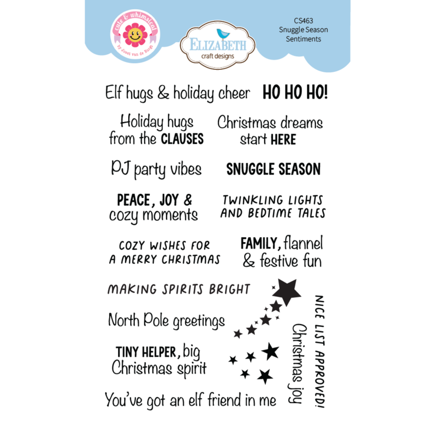 Elizabeth Craft Designs - Stempelset "Snuggle Season Sentiments" Clear Stamps