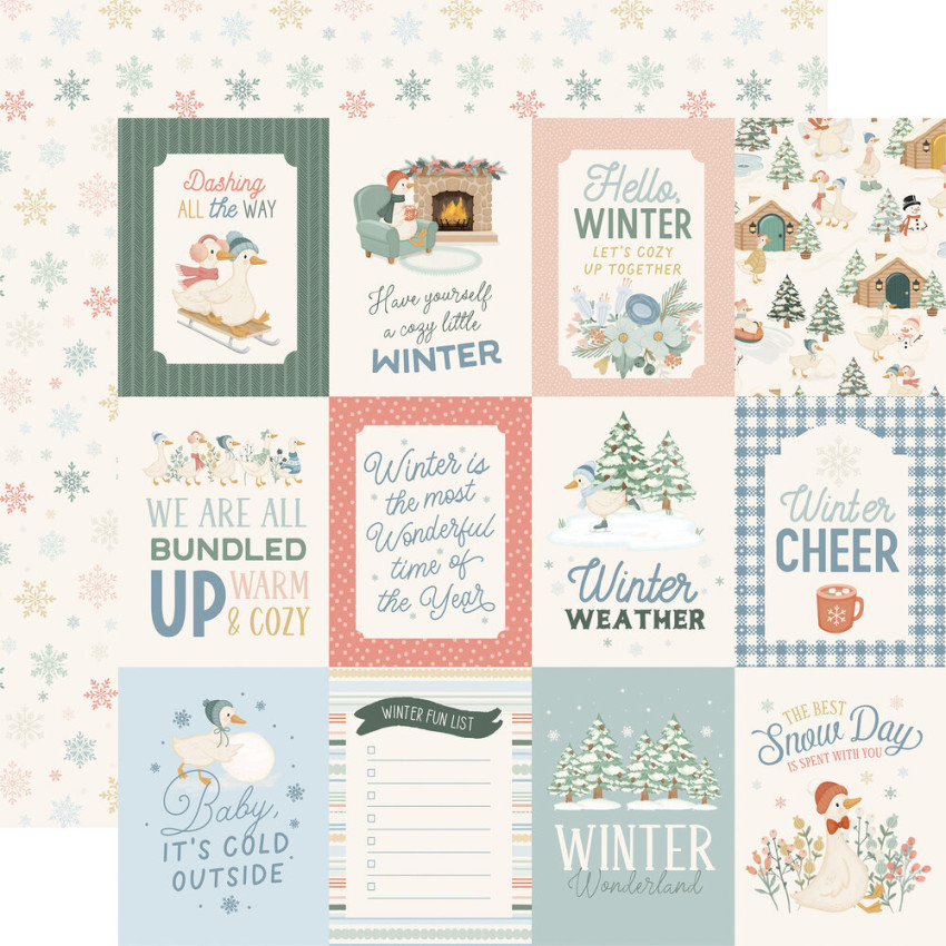 Carta Bella - Designpapier "Silly Goose Winter" Collection Kit 12x12 Inch - 12 Bogen