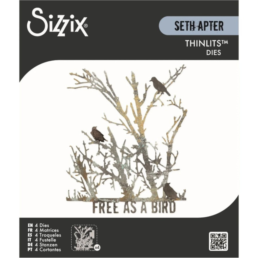 Sizzix - Stanzschablone "Free Bird" Thinlits Craft Dies by Seth Apter