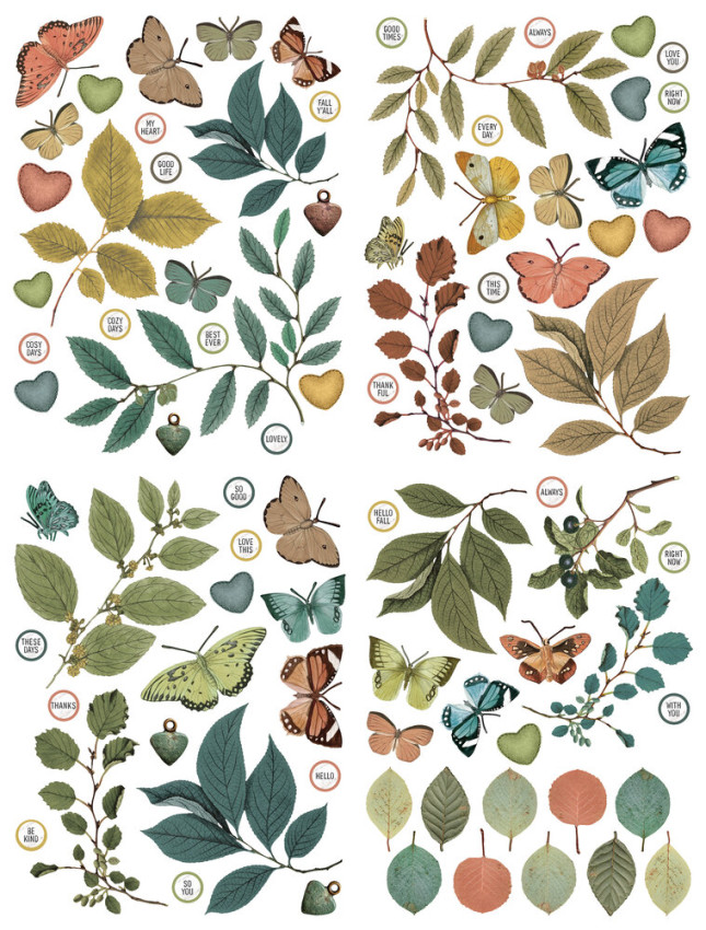 Arden Creative Studio - Stanzteile "Amber Ledgers Foliage" by Katie Pertiet Laser Cuts