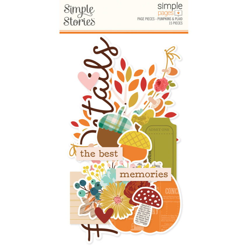 Simple Stories - Stanzteile "Pumpkins & Plaid" Simple Pages Pieces