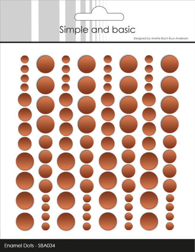 Simple and Basic - Adhesive Matte Enamel Dots "Metallic Copper Matte"