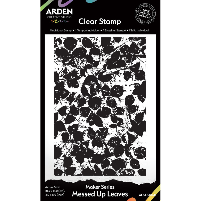Arden Creative Studio - Stempelset "Messed Up Leaves" Clear Stamps by Katie Pertiet
