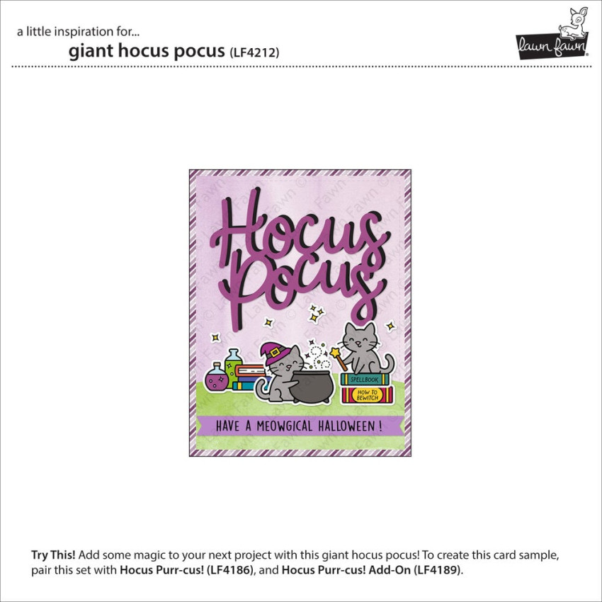 Lawn Fawn - Stanzschablone "Giant Hocus Pocus" Lawn Cuts Dies