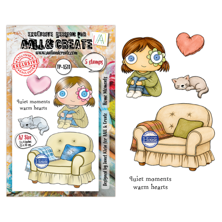 AALL and Create - Stempelset A7 "Home Moments" Clear Stamps by Janet Klein