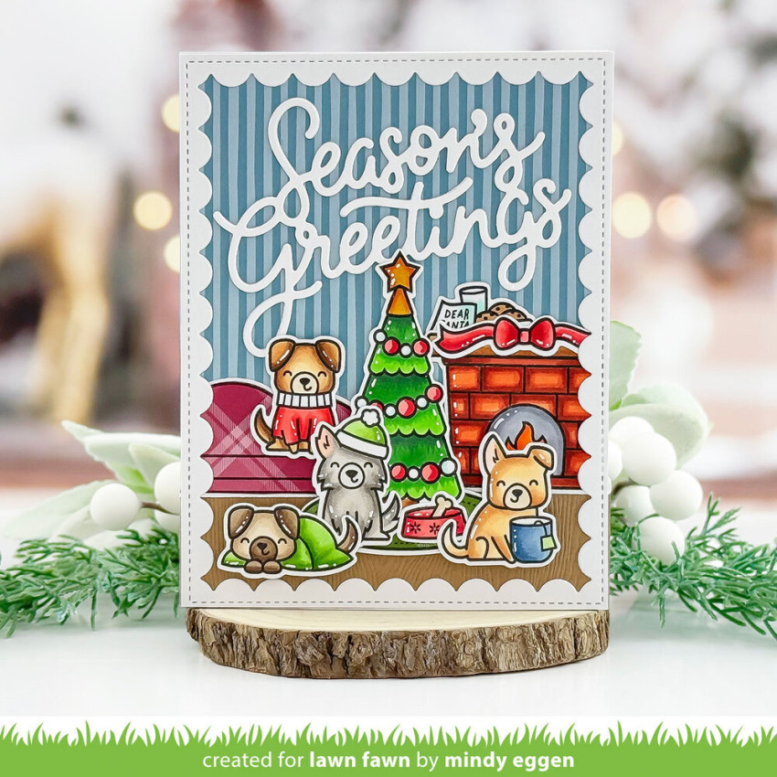 Lawn Fawn - Stempelset "Cozy Dogs" Clear Stamp