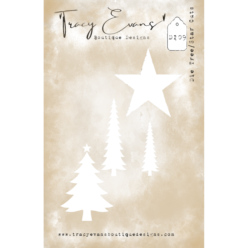 Tracy Evans - Stanzschablone "Tree/Star" Cutting Die