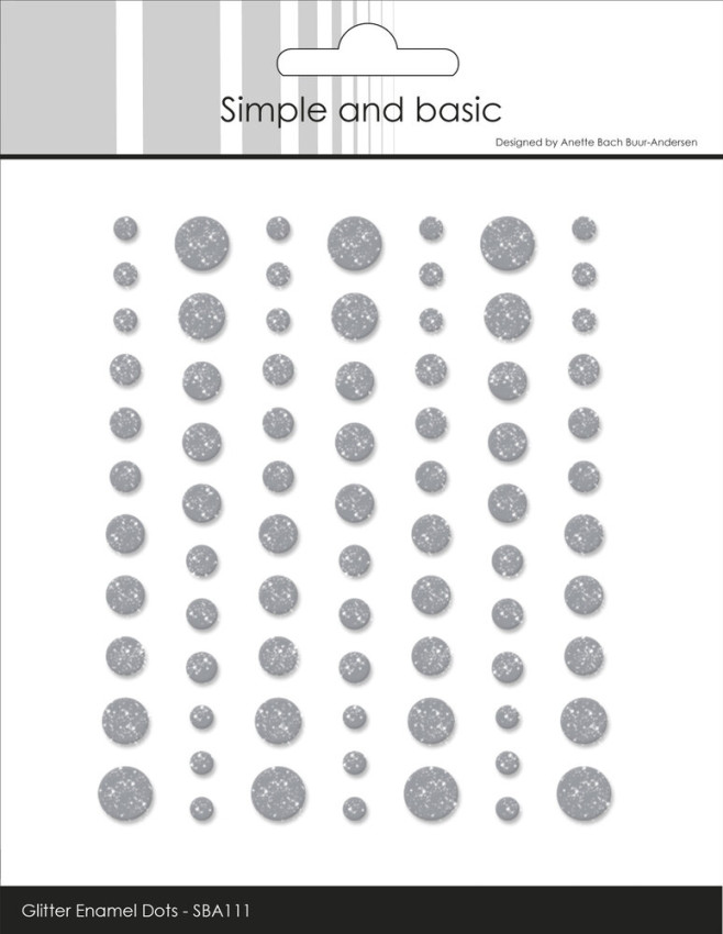 Simple and Basic - Glitter Enamel Dots "Concrete"