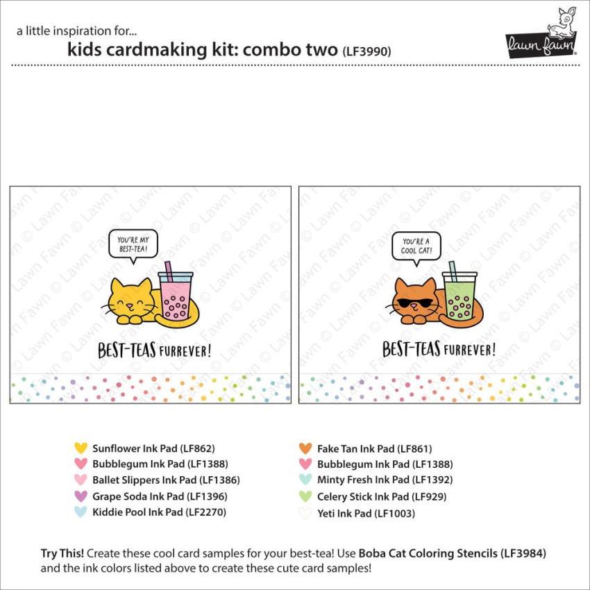 Lawn Fawn - Kids Cardmaking Kit "Combo Two"