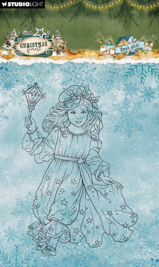 Studio Light - Stempel "Xmas Girl" Christmas Forest Clear Stamps