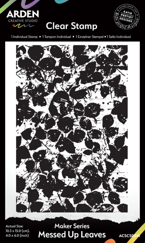 Arden Creative Studio - Stempelset "Messed Up Leaves" Clear Stamps by Katie Pertiet