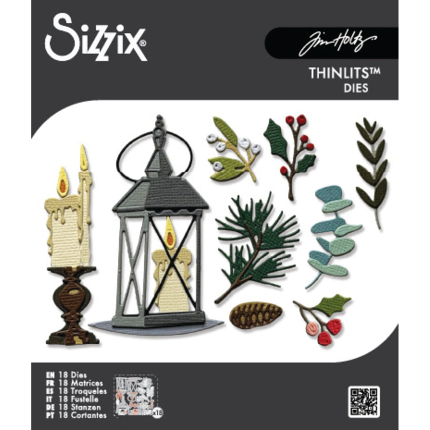 Sizzix - Stanzschablone "Vault Winter Candlelight" Thinlits Craft Dies by Tim Holtz