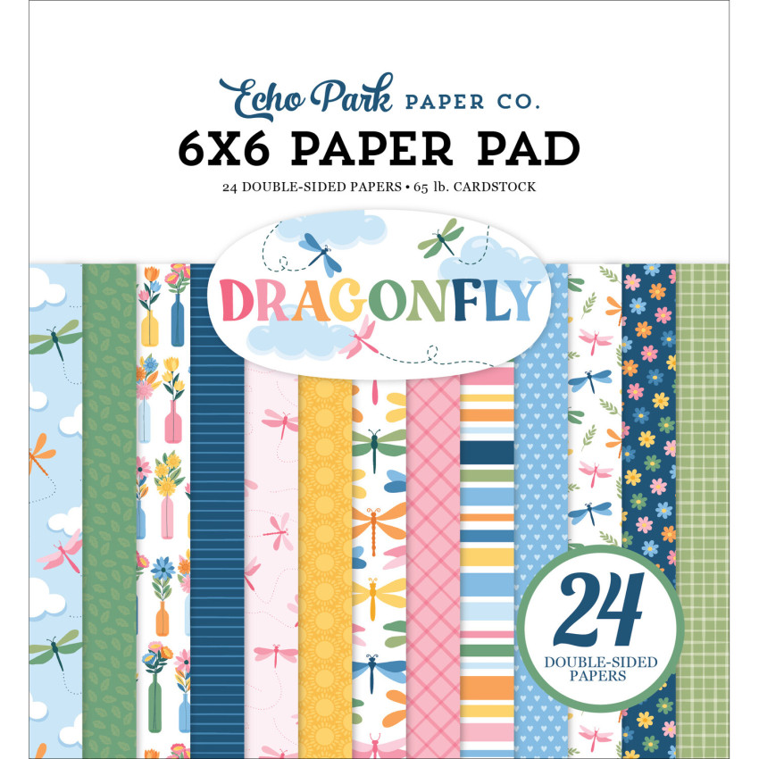 Echo Park - Designpapier "Dragonfly" Paper Pack 6x6 Inch - 24 Bogen